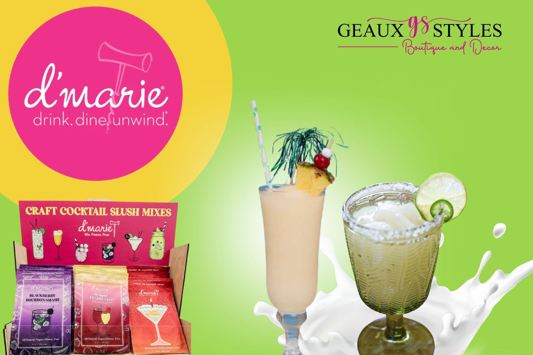 Drink Mixers & Cocktail Mixes in Mandeville, LA | Geaux Styles