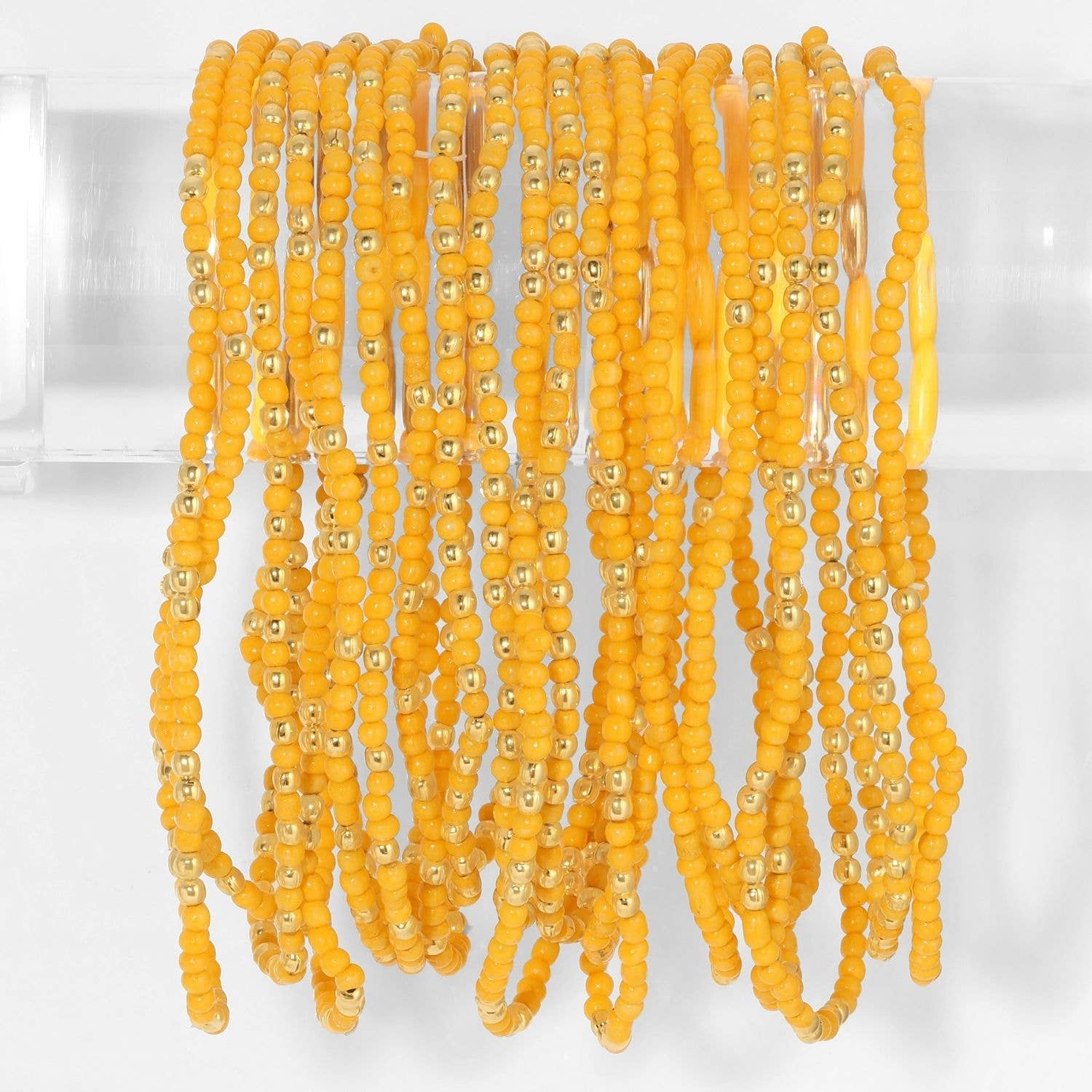 Set/24 Stretch Beaded Solid Game Day Bracelets
