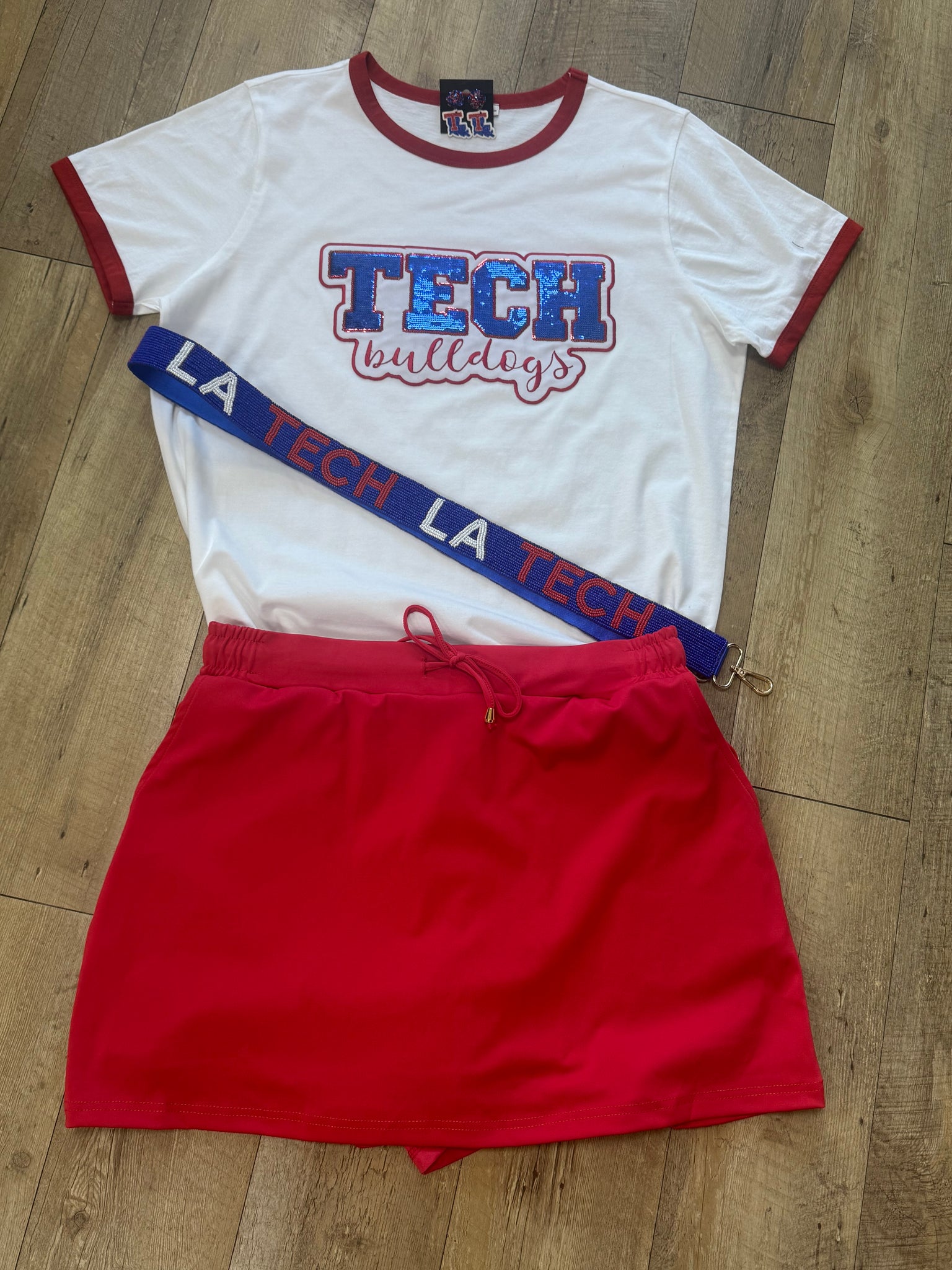 LaTech sequin patch shirt