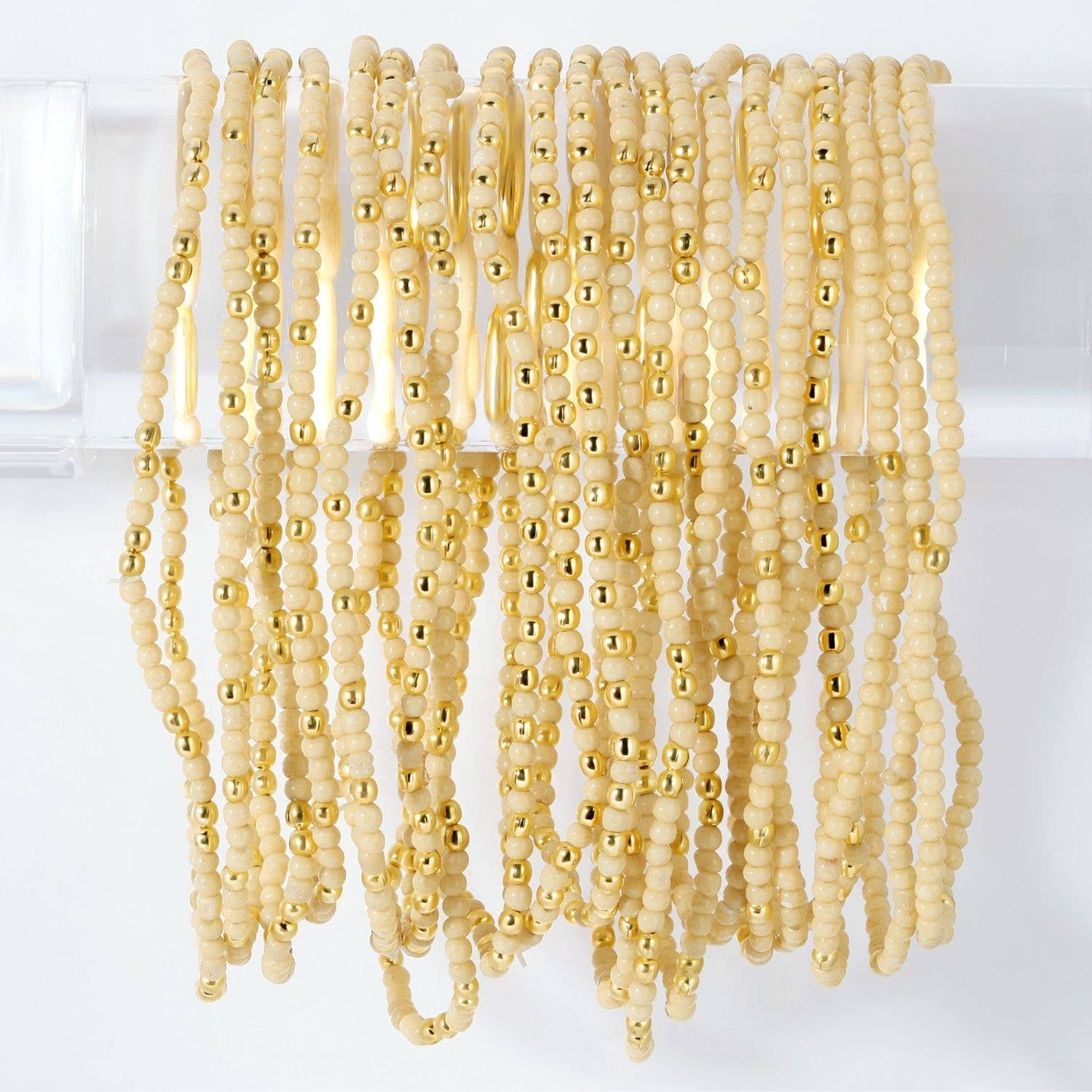 Set/24 Stretch Beaded Solid Game Day Bracelets