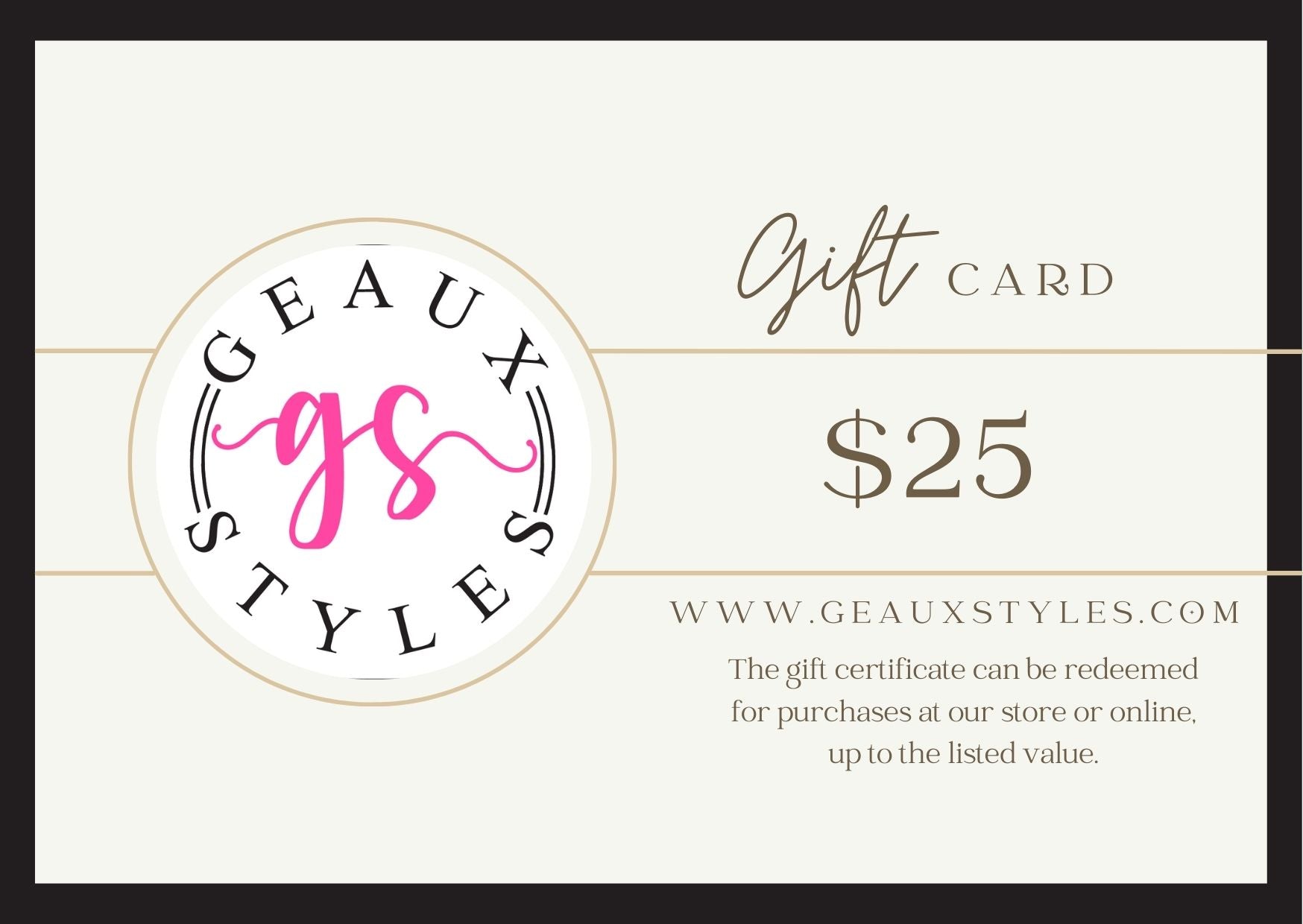 Geaux Styles Gift Card