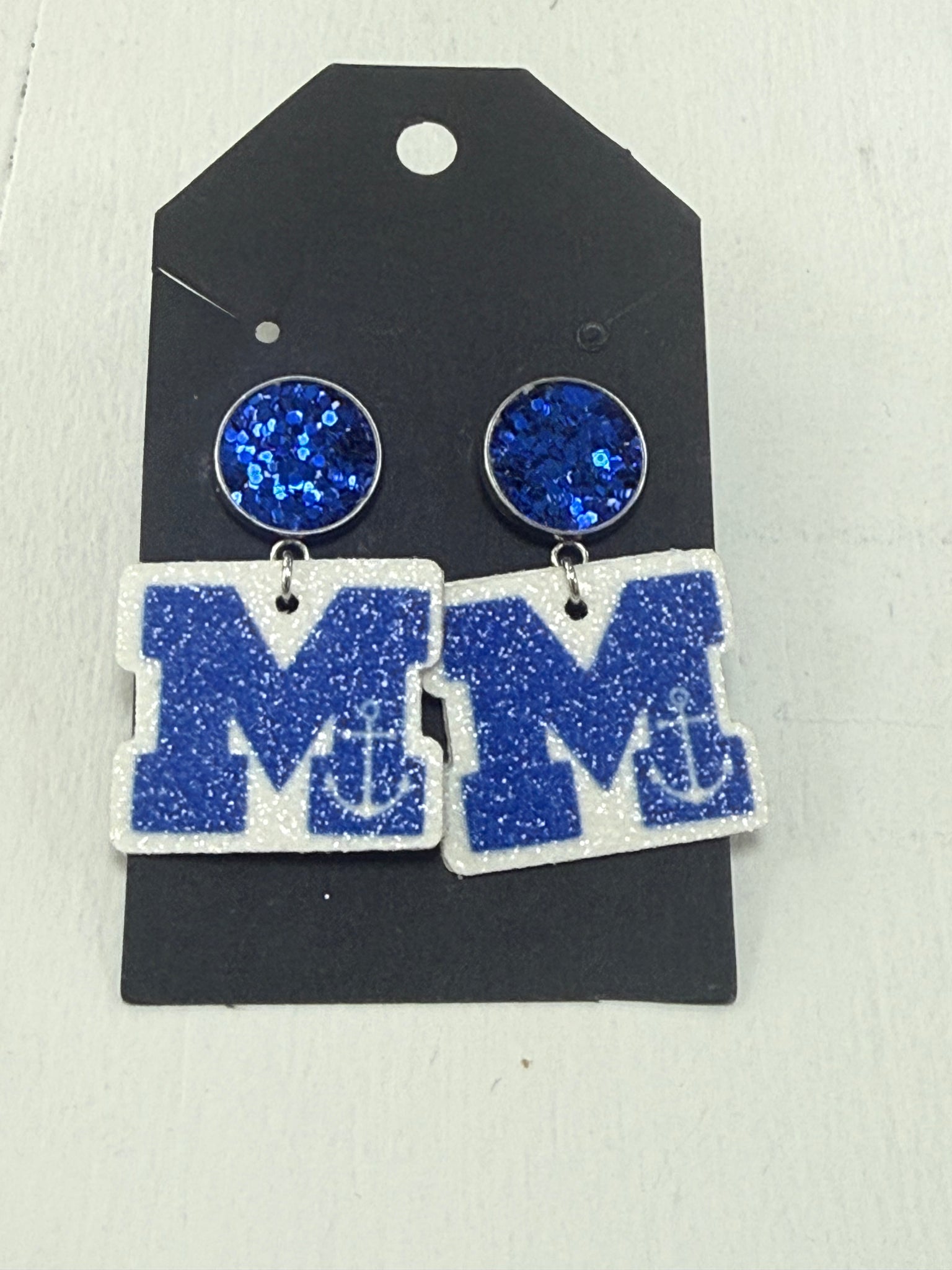 MHS "M" earrings