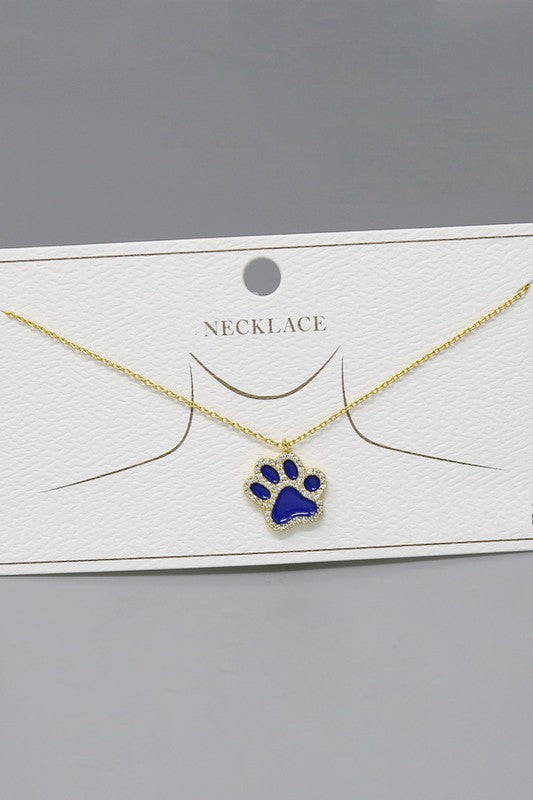 Paw print necklaces