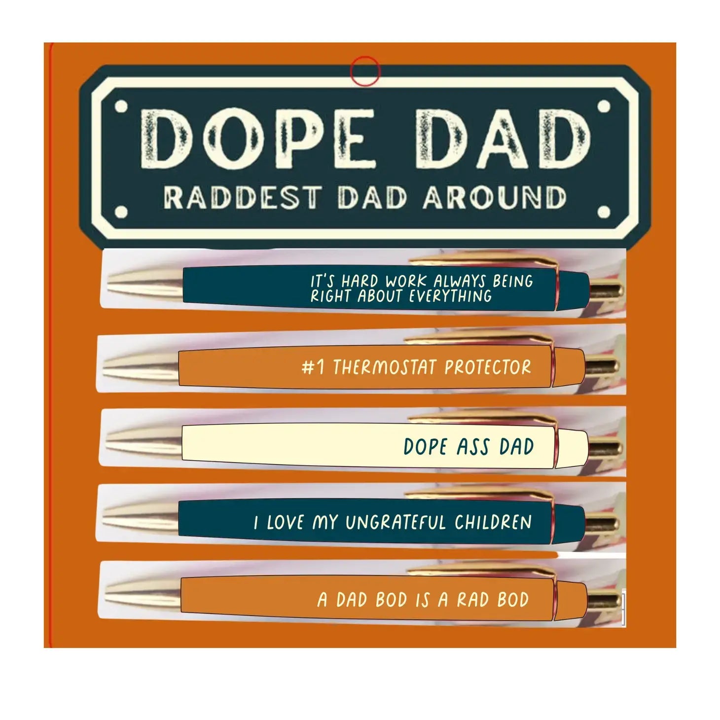 Dope Dad Pen Set (funny, gifts, pens, father's day, stationery)