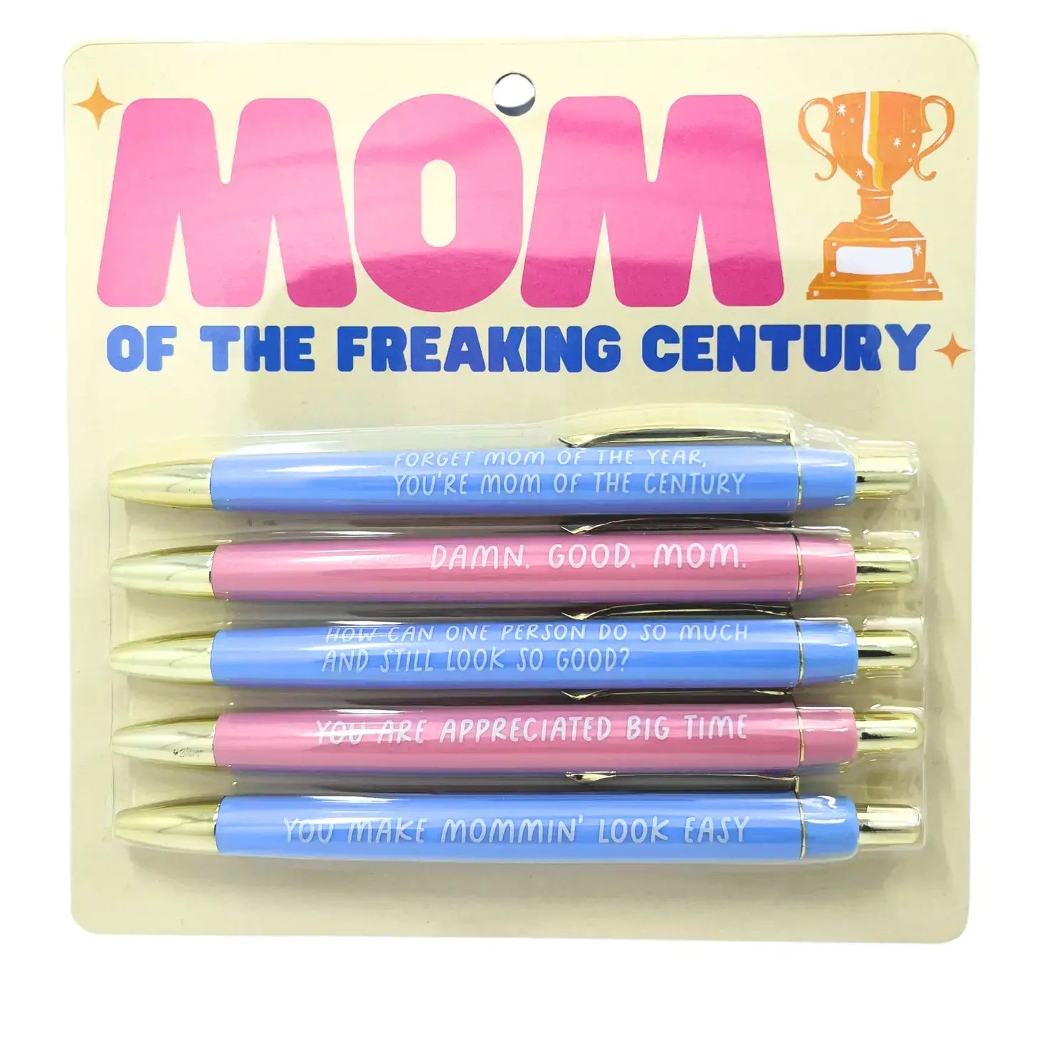 Mom Of The Freaking Century Pen Set (mothers day, gifts, pens, easter, spring, stationery)