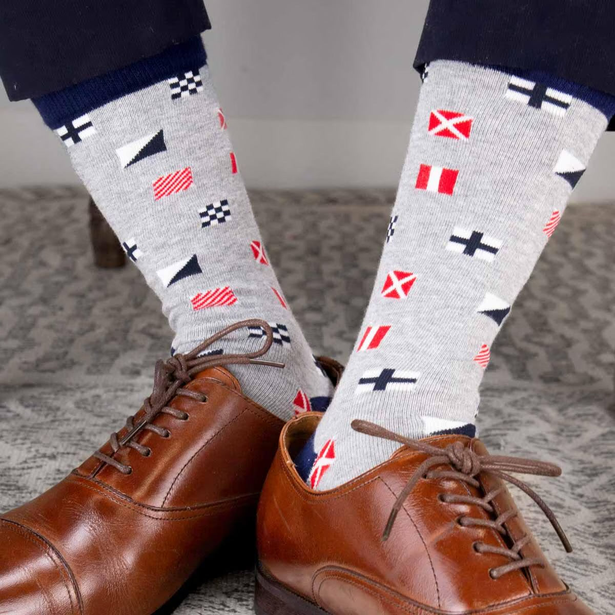 Navigation Sock Nautical flag socks