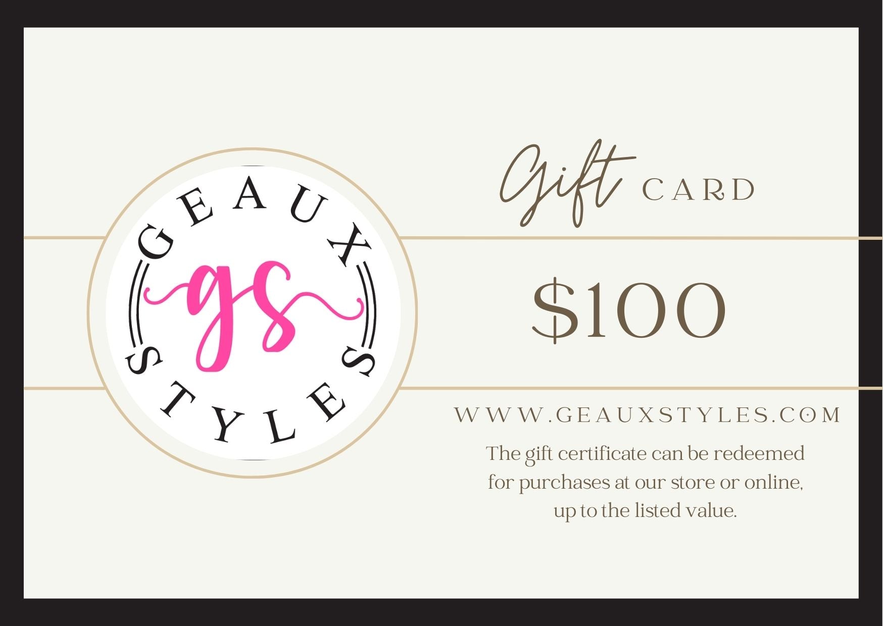 Geaux Styles Gift Card