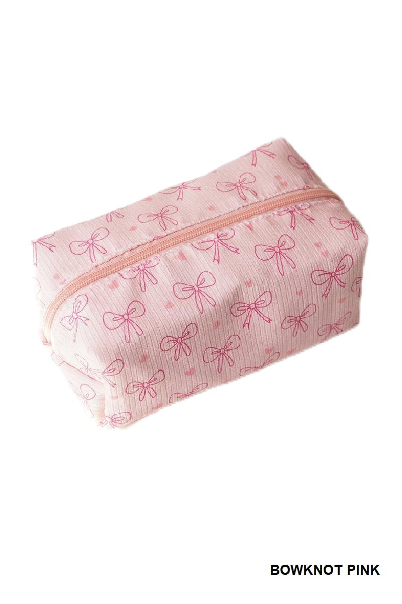 Bowknot cosmetic bags