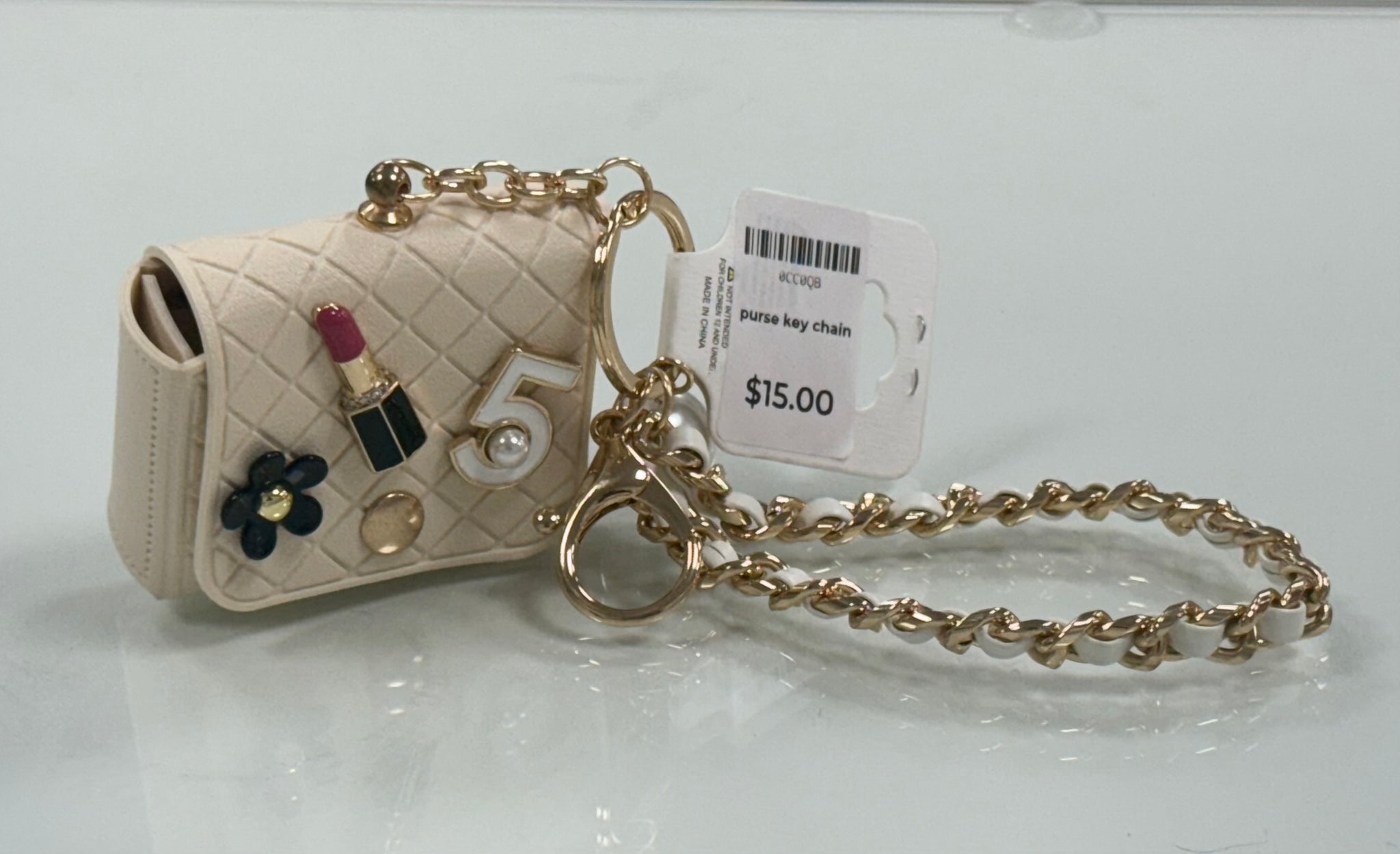 Small Purse key chain bracelet