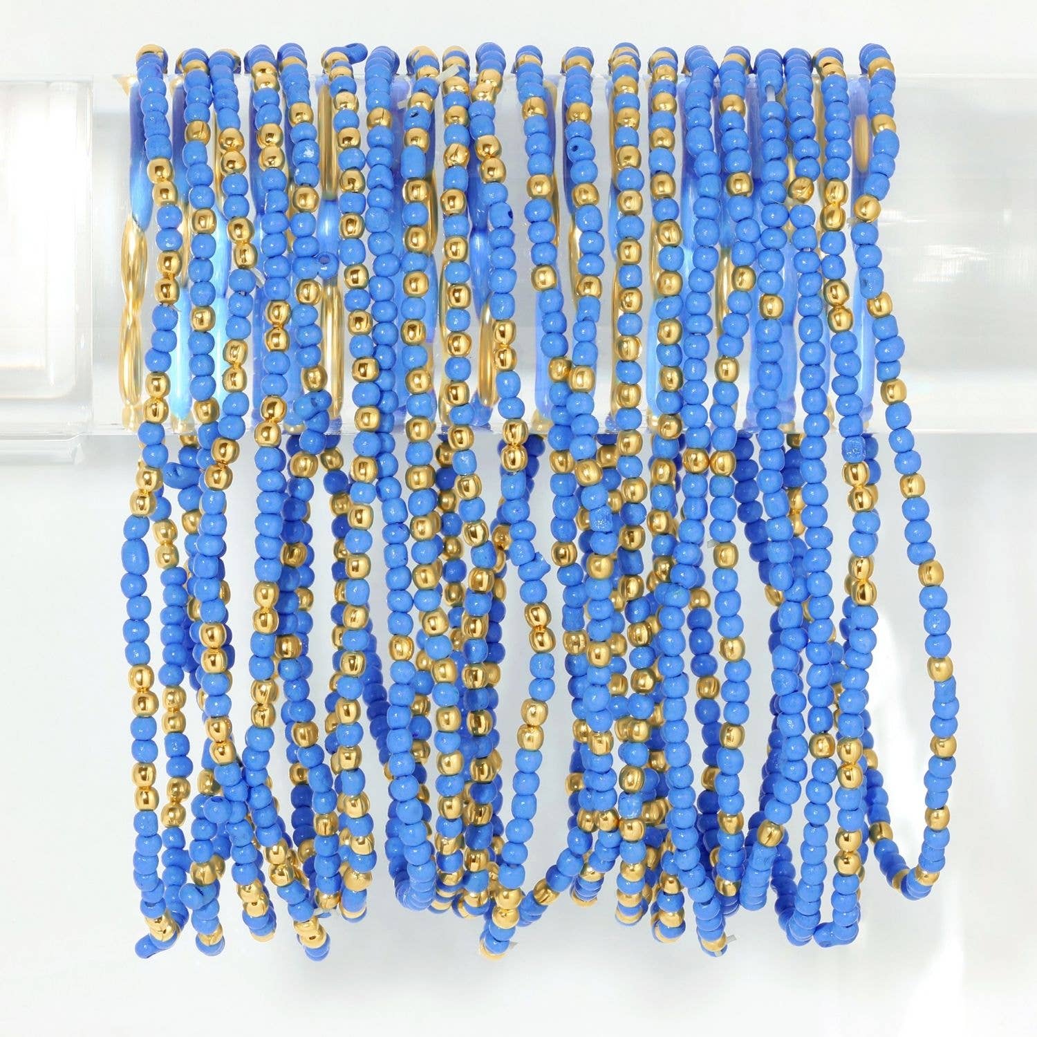 Set/24 Stretch Beaded Solid Game Day Bracelets