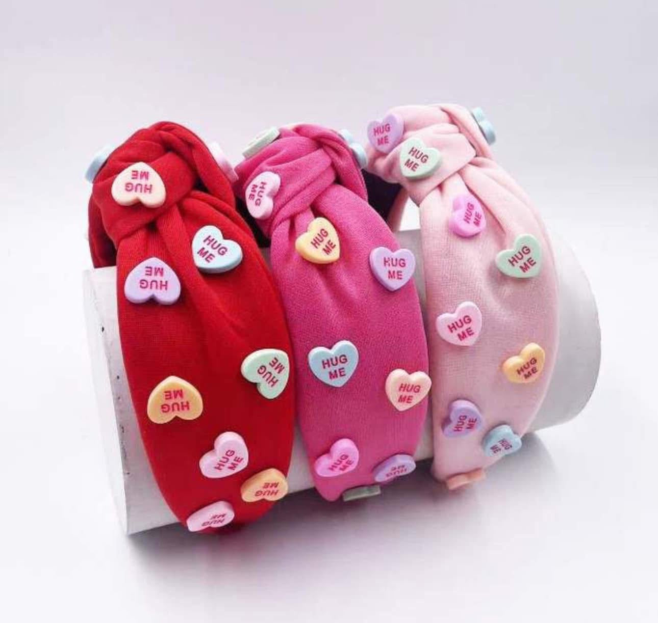 Valentine hearts headbands