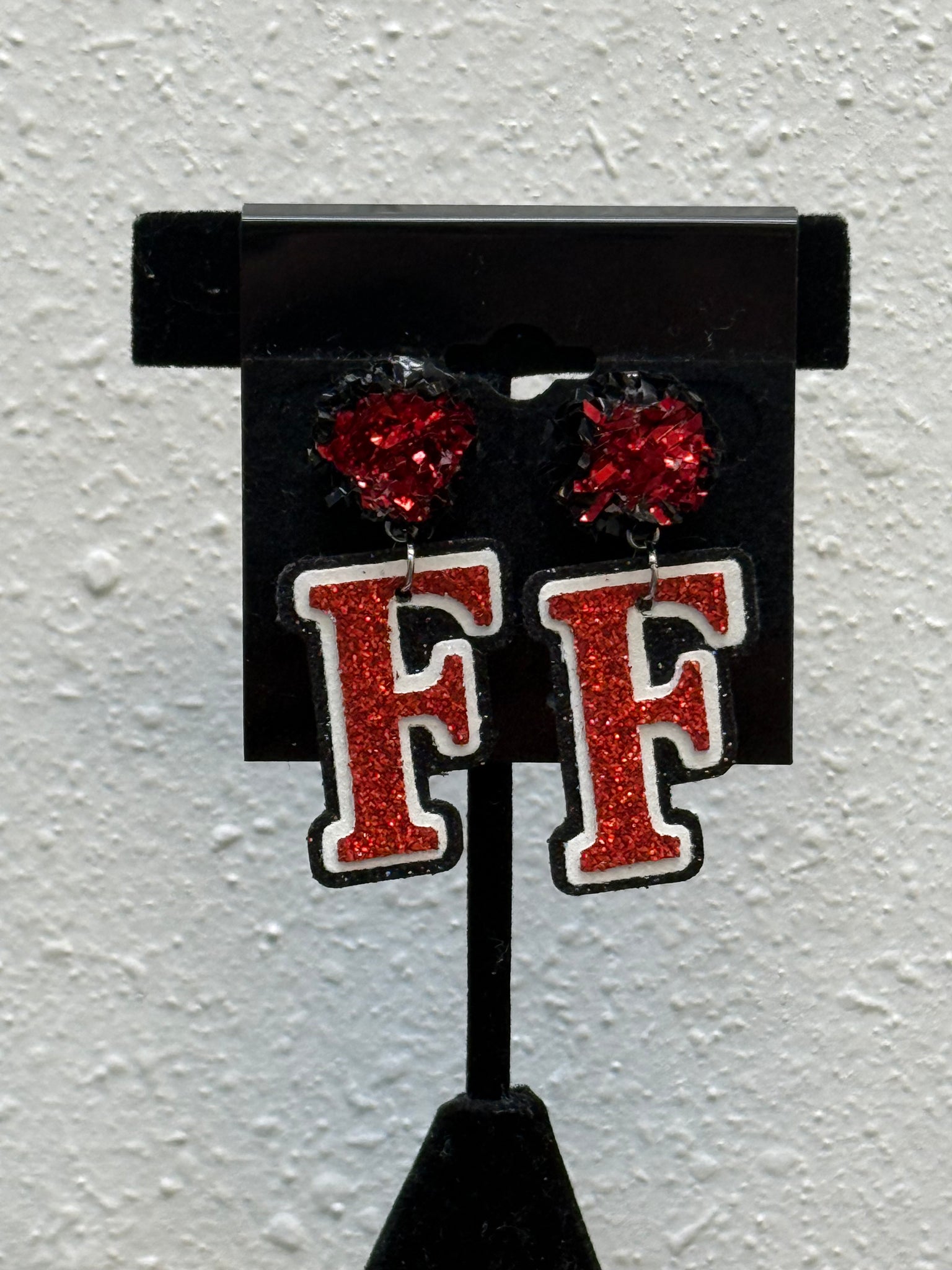 Fontainebleau high school Pom Pom earrings