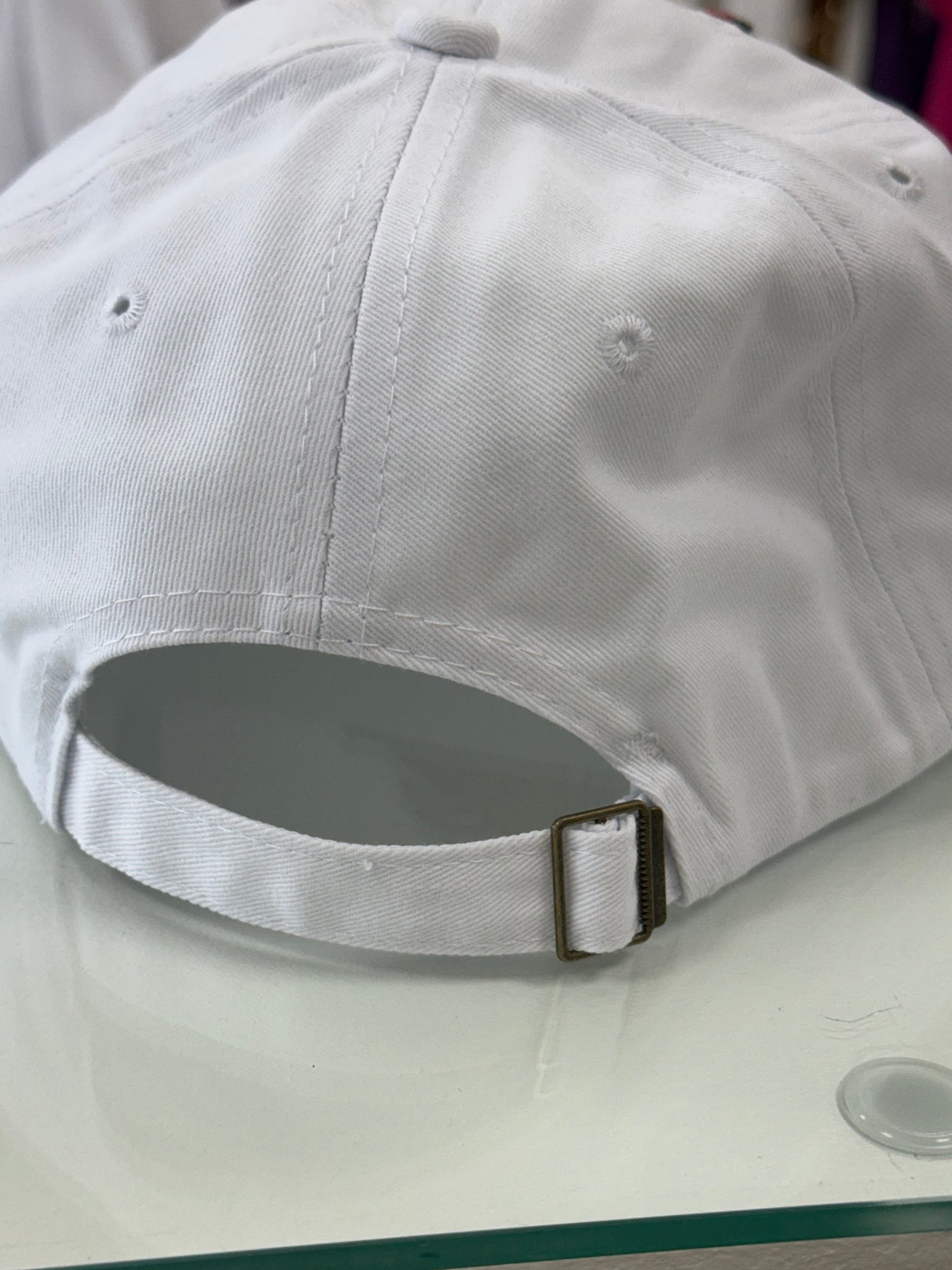 Crawfish white baseball cap