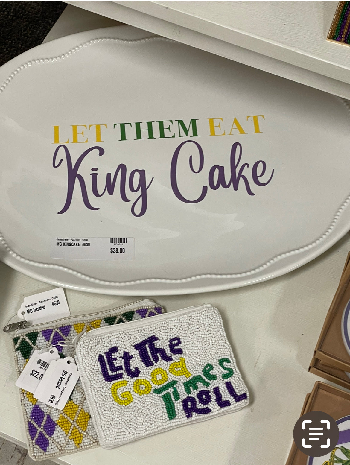 King cake platter