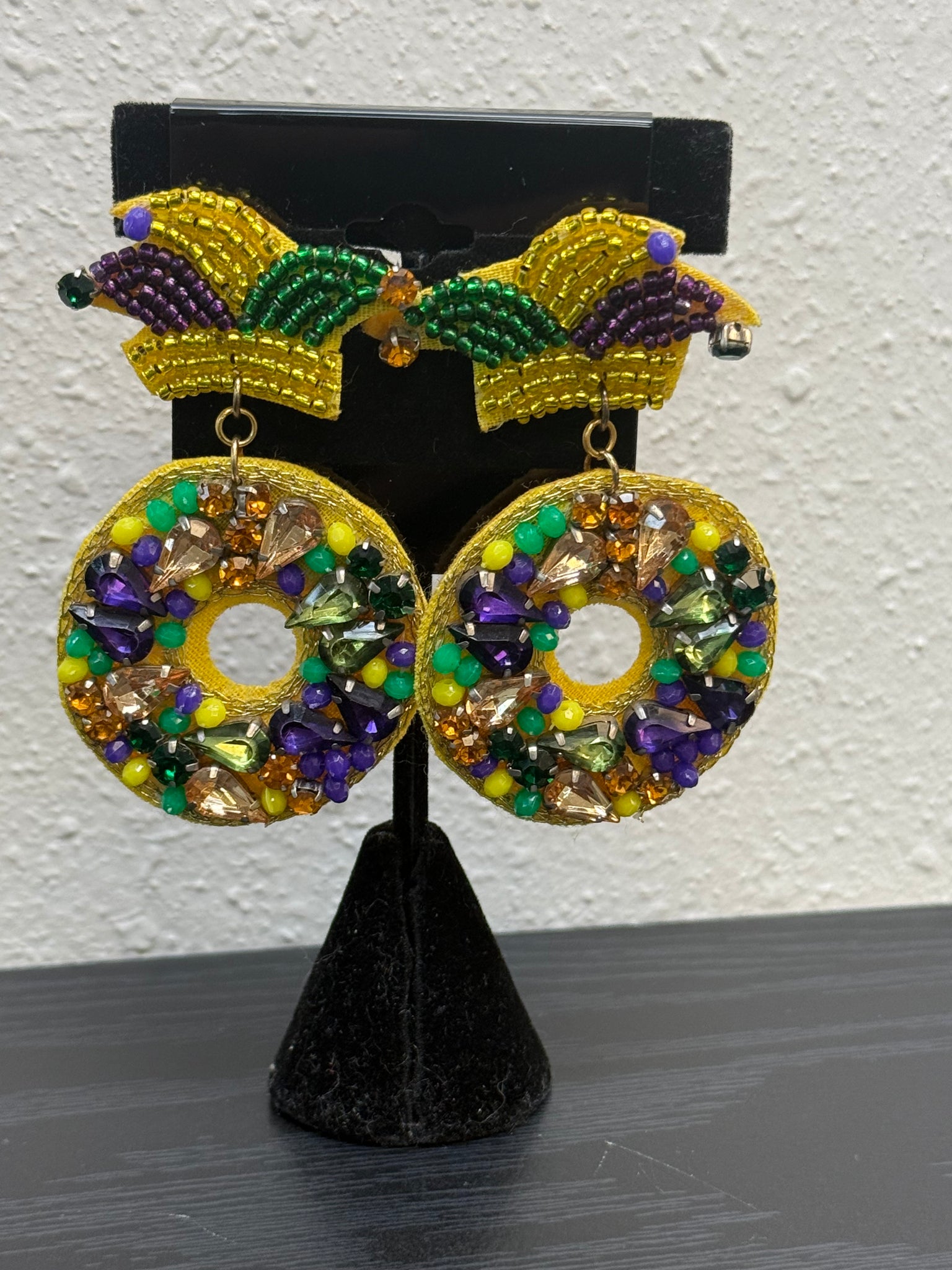 King cake earrings