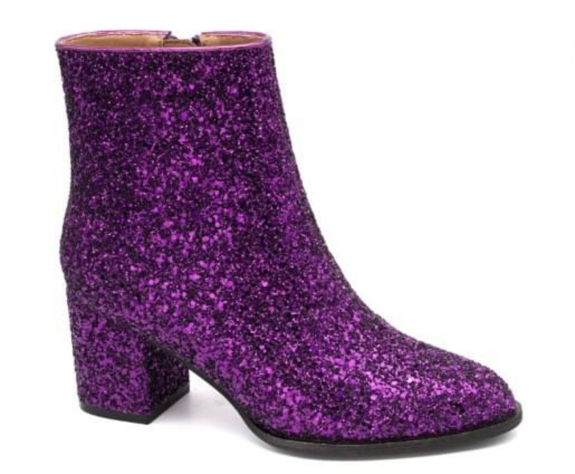 Corkys purple glitter boots