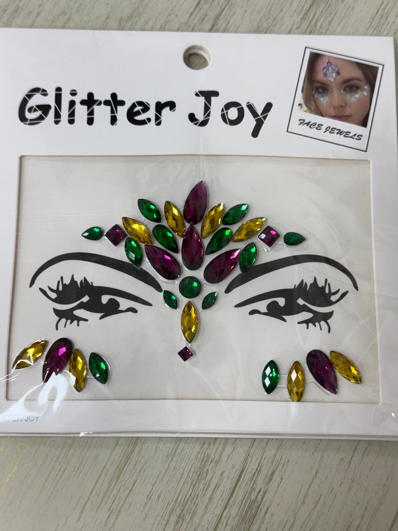 Mardi Gras Face Gems