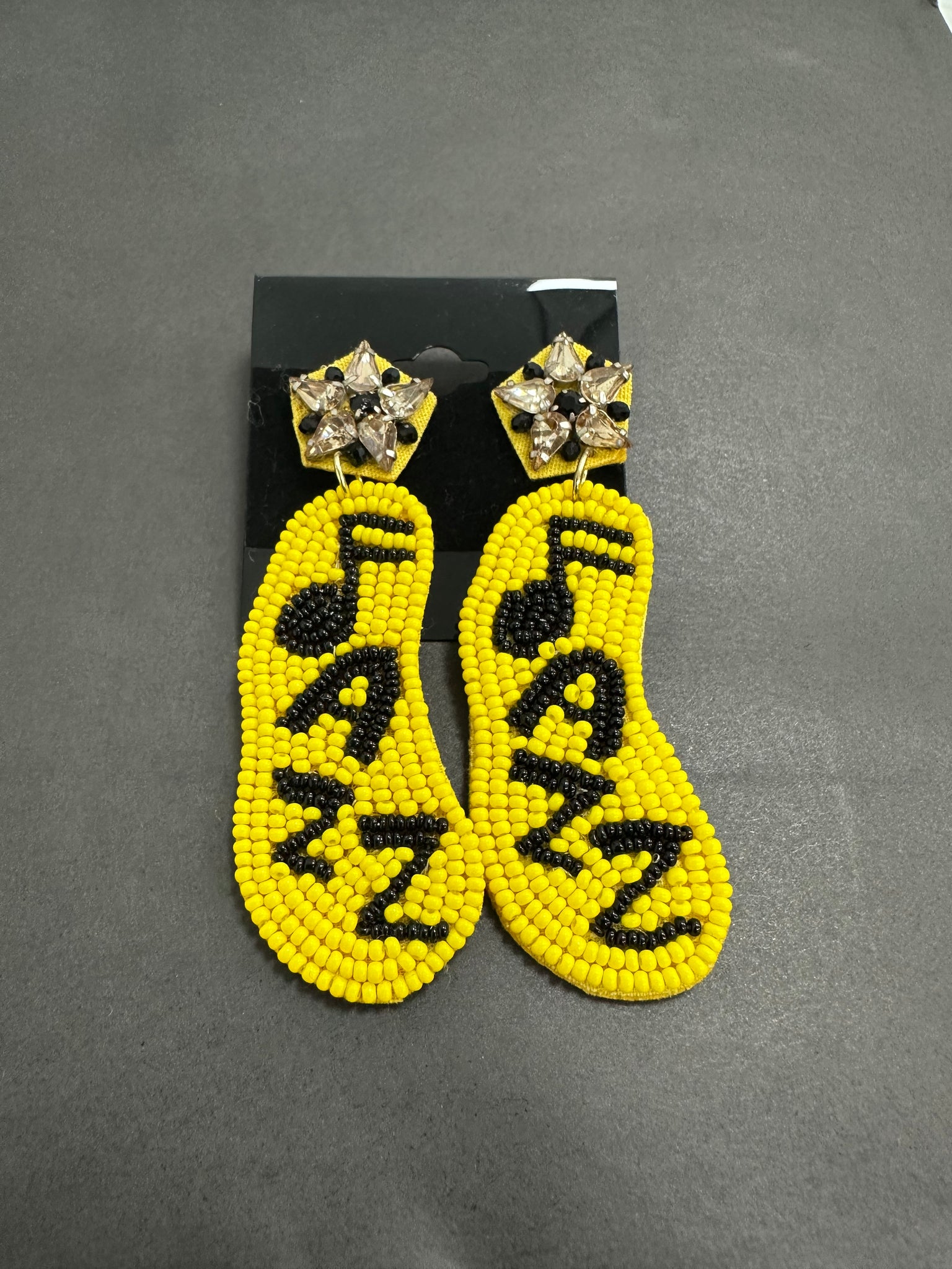 Yellow Jazz Earrings