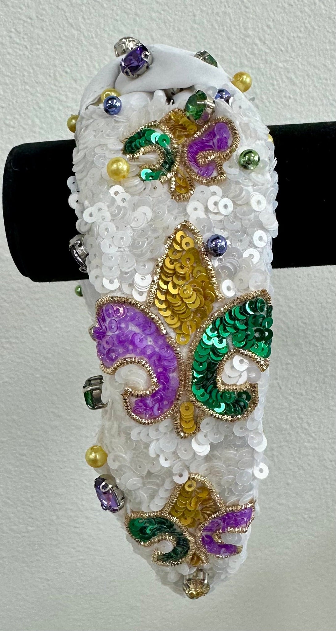 Sequin Fleur De Lis Headband