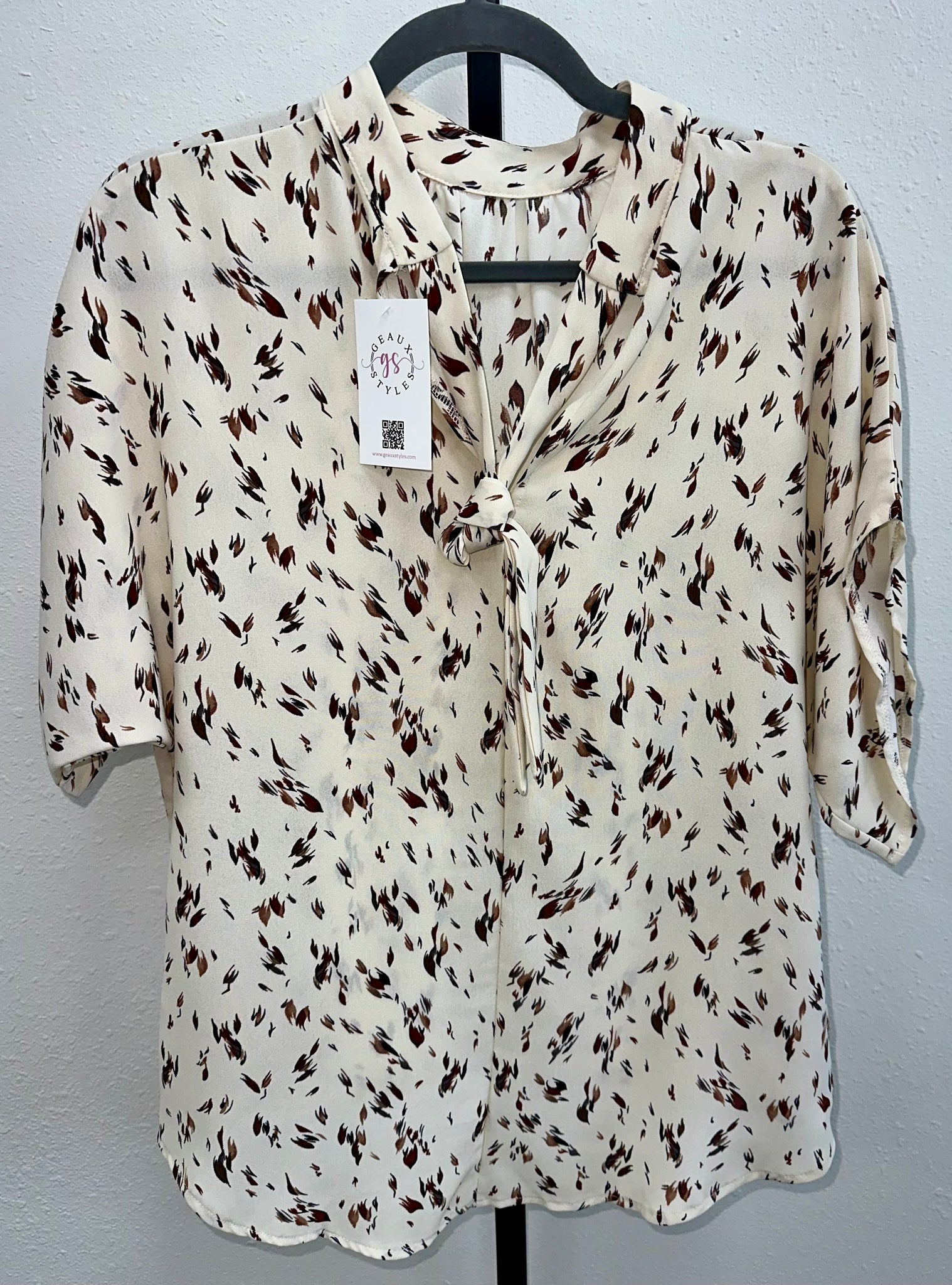 Printed Open Back Knot