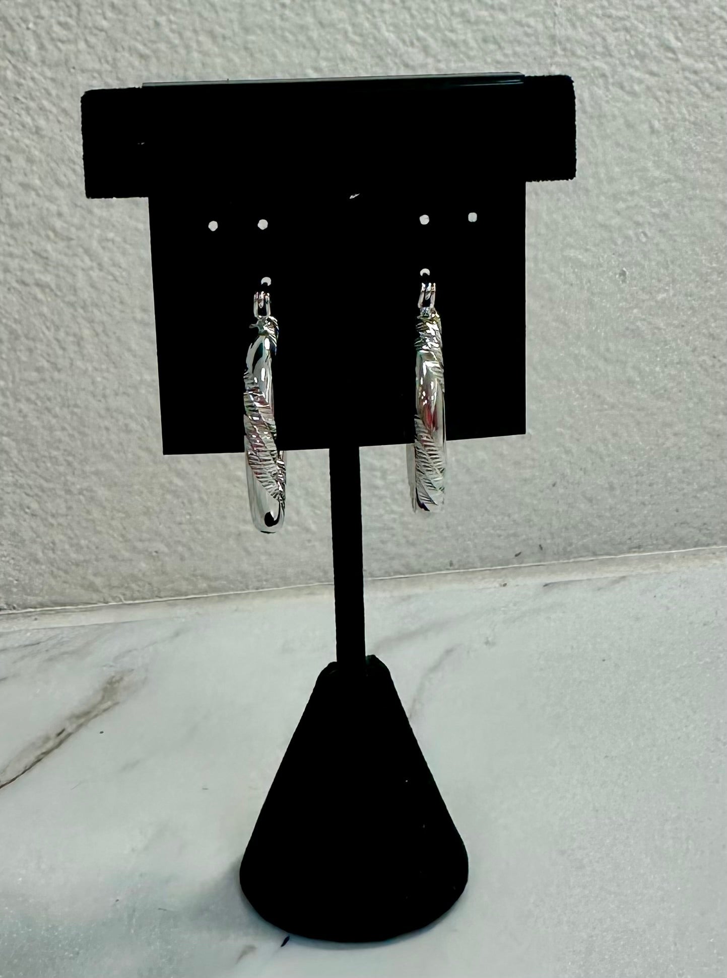 Silver Hoops