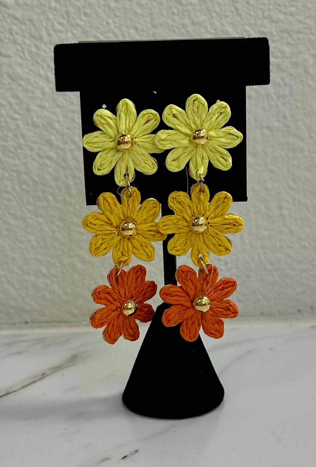 Multi-Colored Flower Earrings
