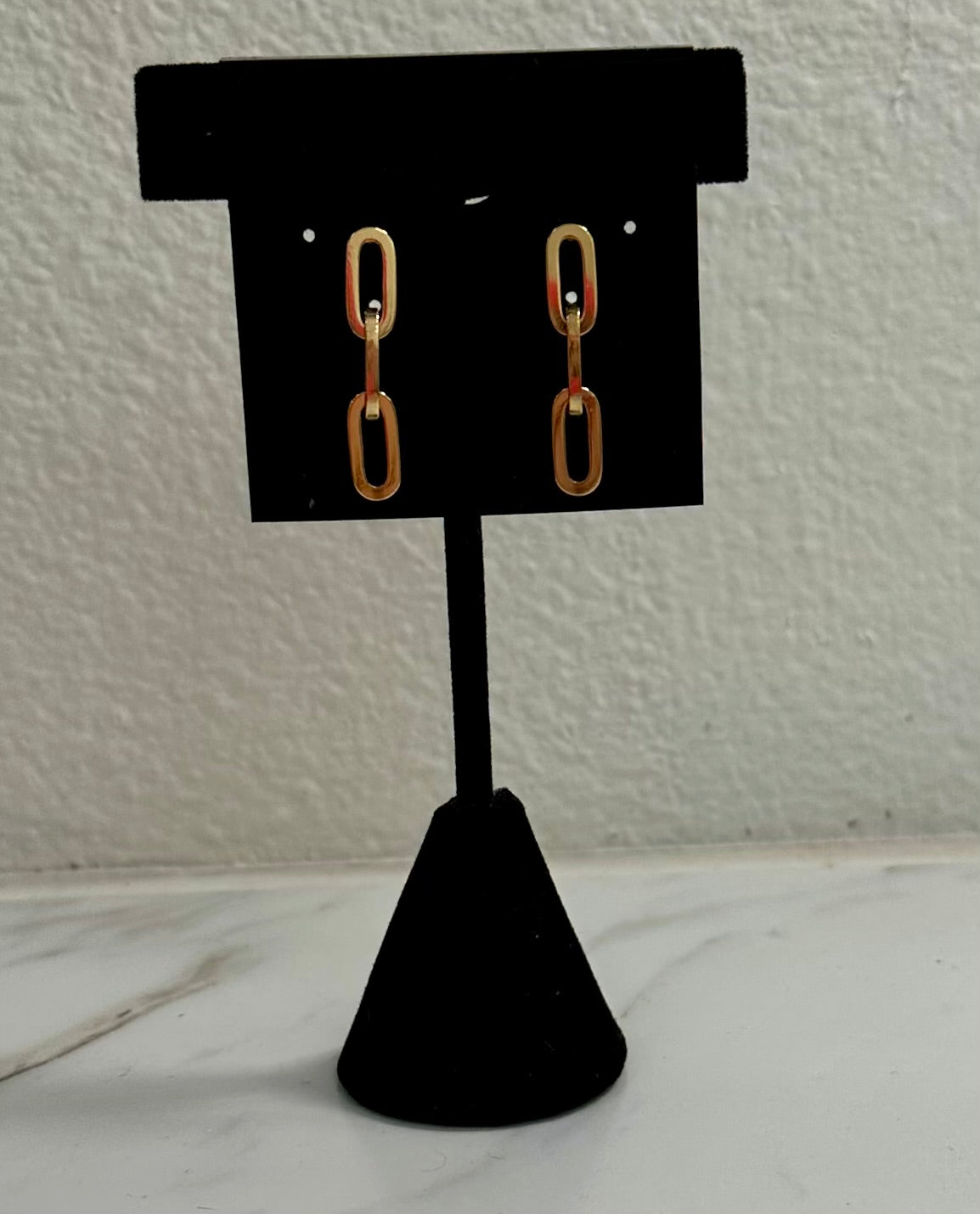 Gold Chain Link Earrings