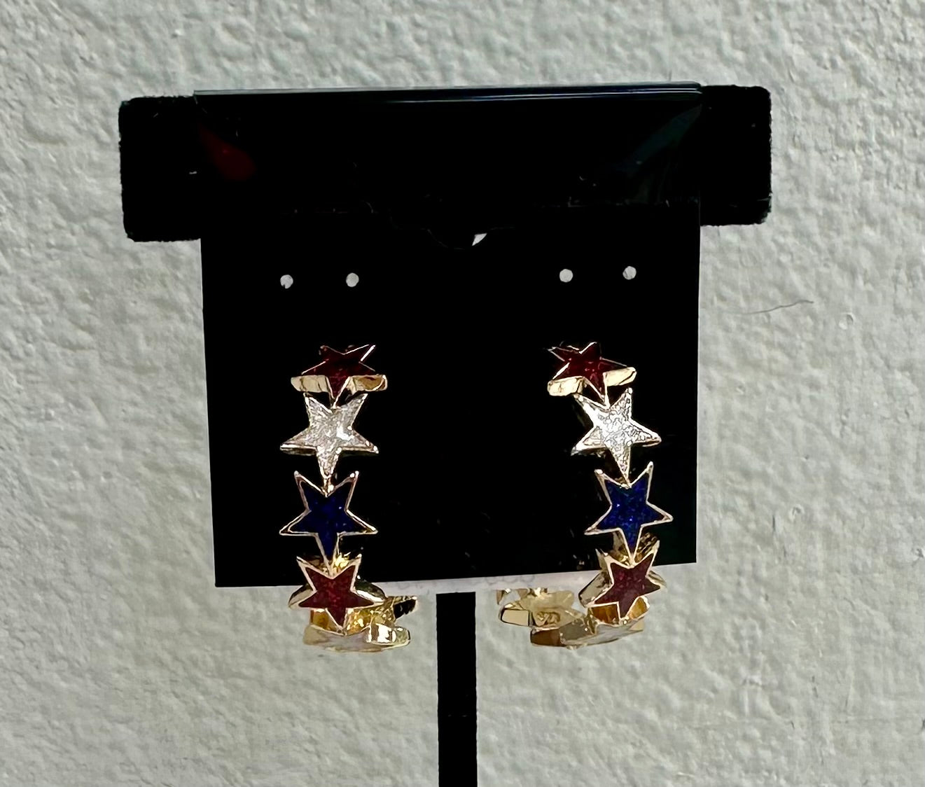 Red, White, and Blue Star Hoops