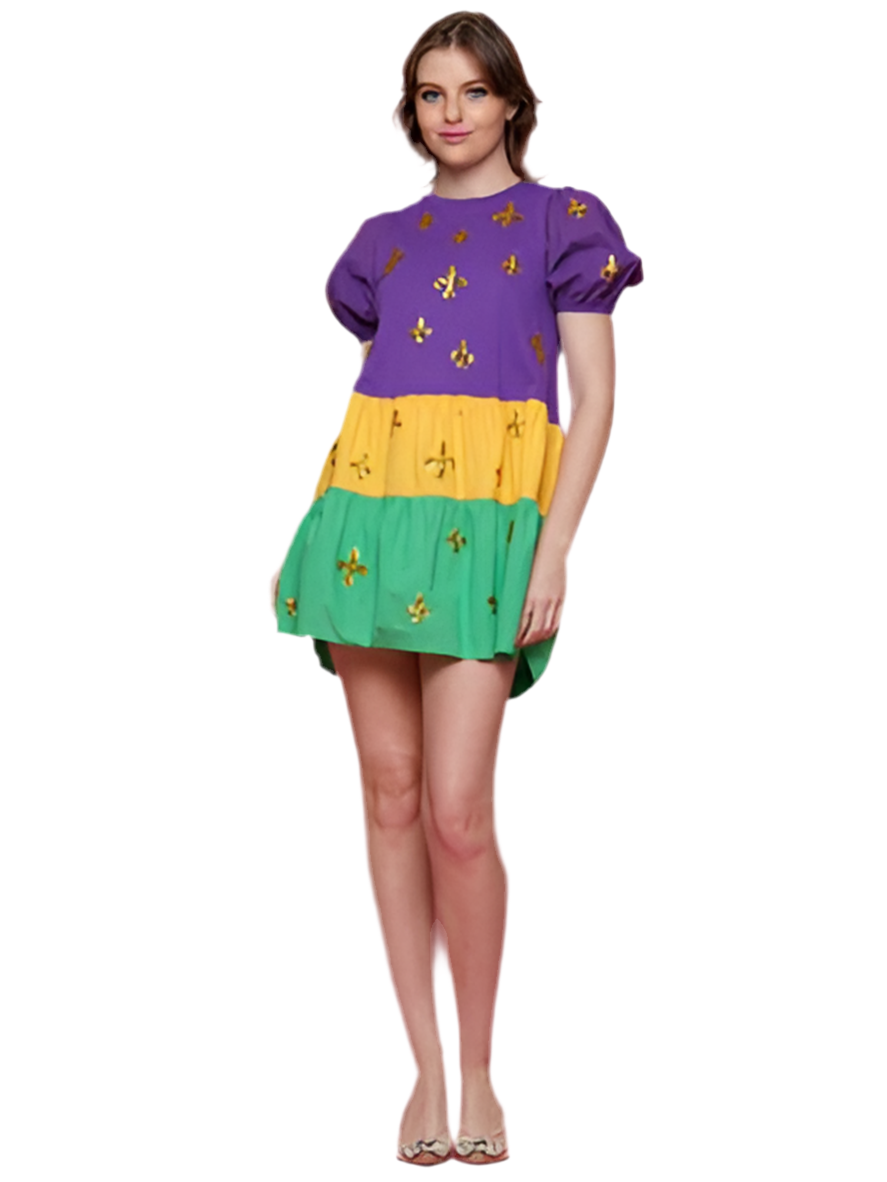 dresses for short plus size women Pink Plus Size Knit Crepe Jewel Short Dress main image 1