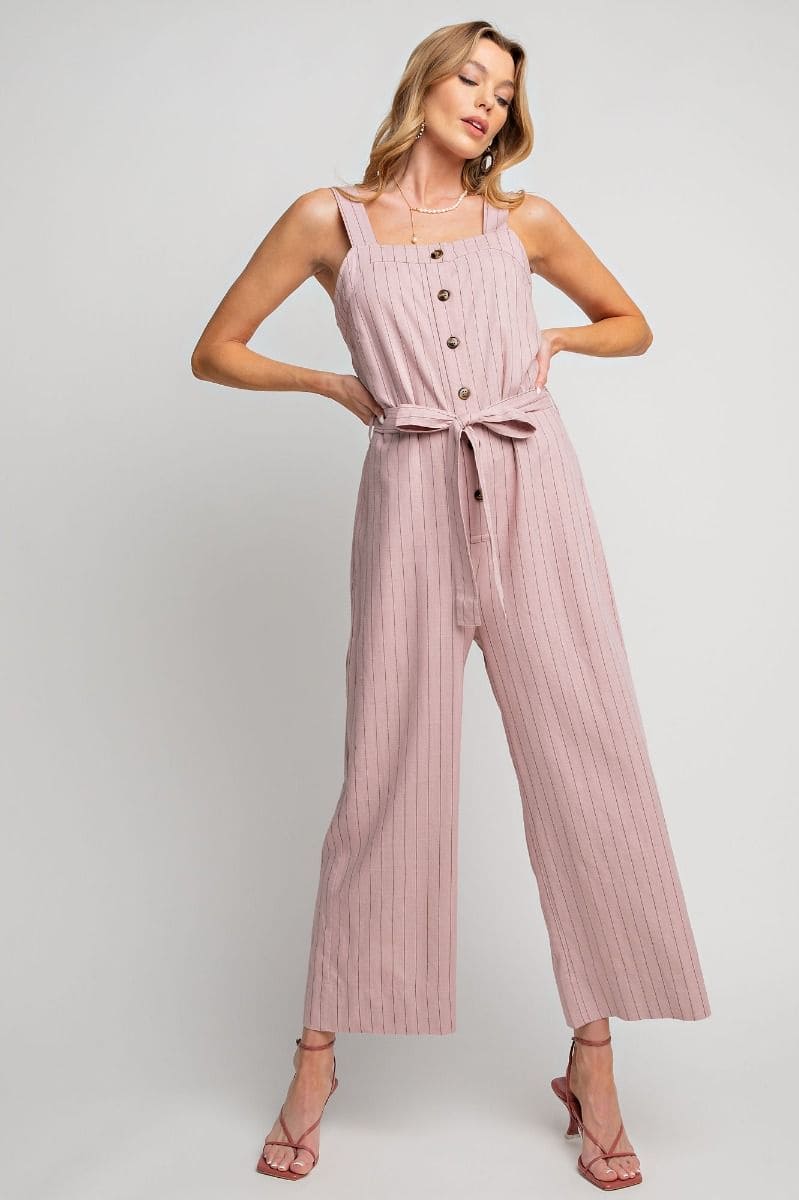 Rose stripe jumpsuit