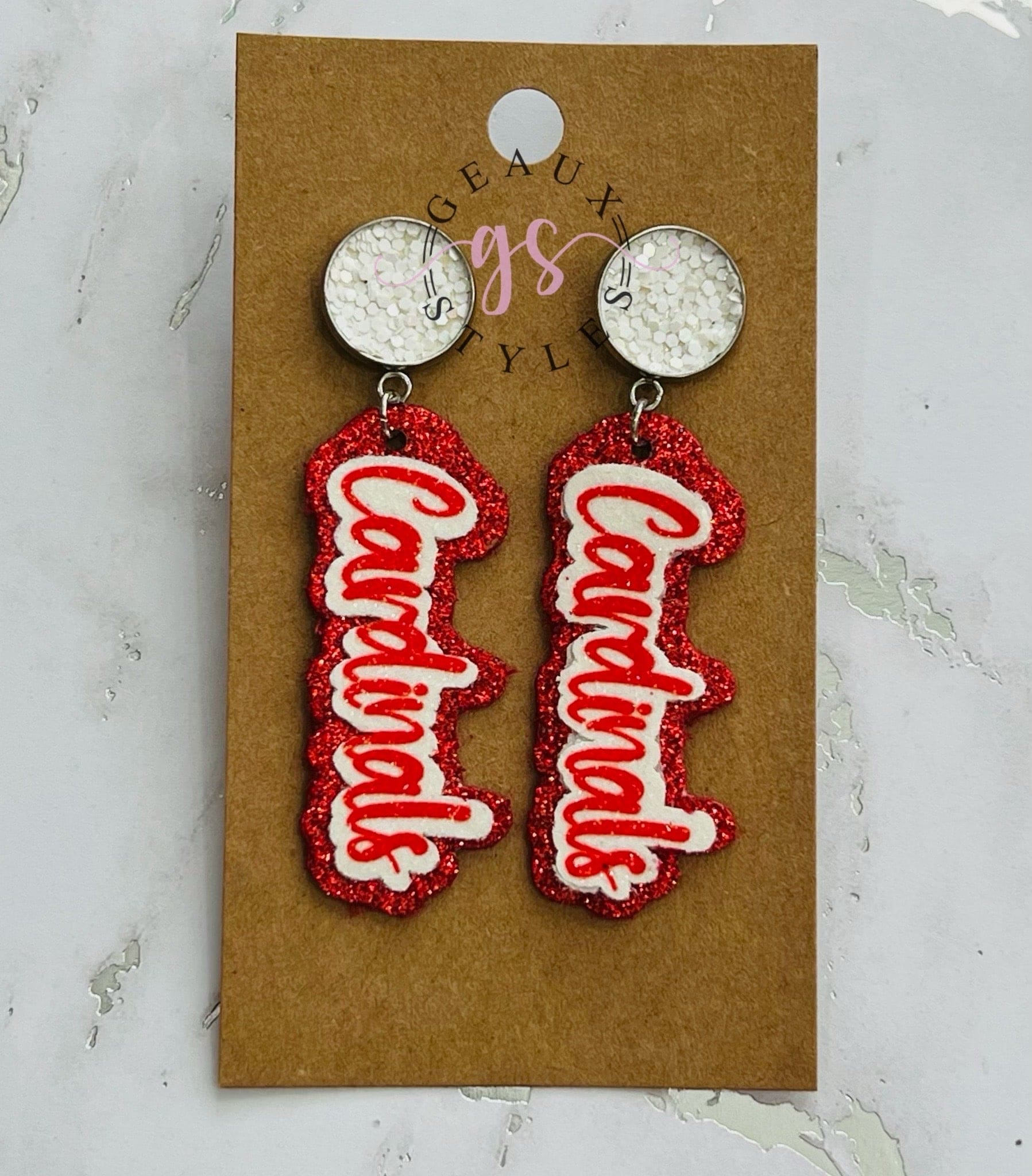 Cricut Maker Chiefs Leather Earrings University Of Louisville