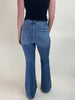 High Rise Patched Pocket Flare Jeans - Risen