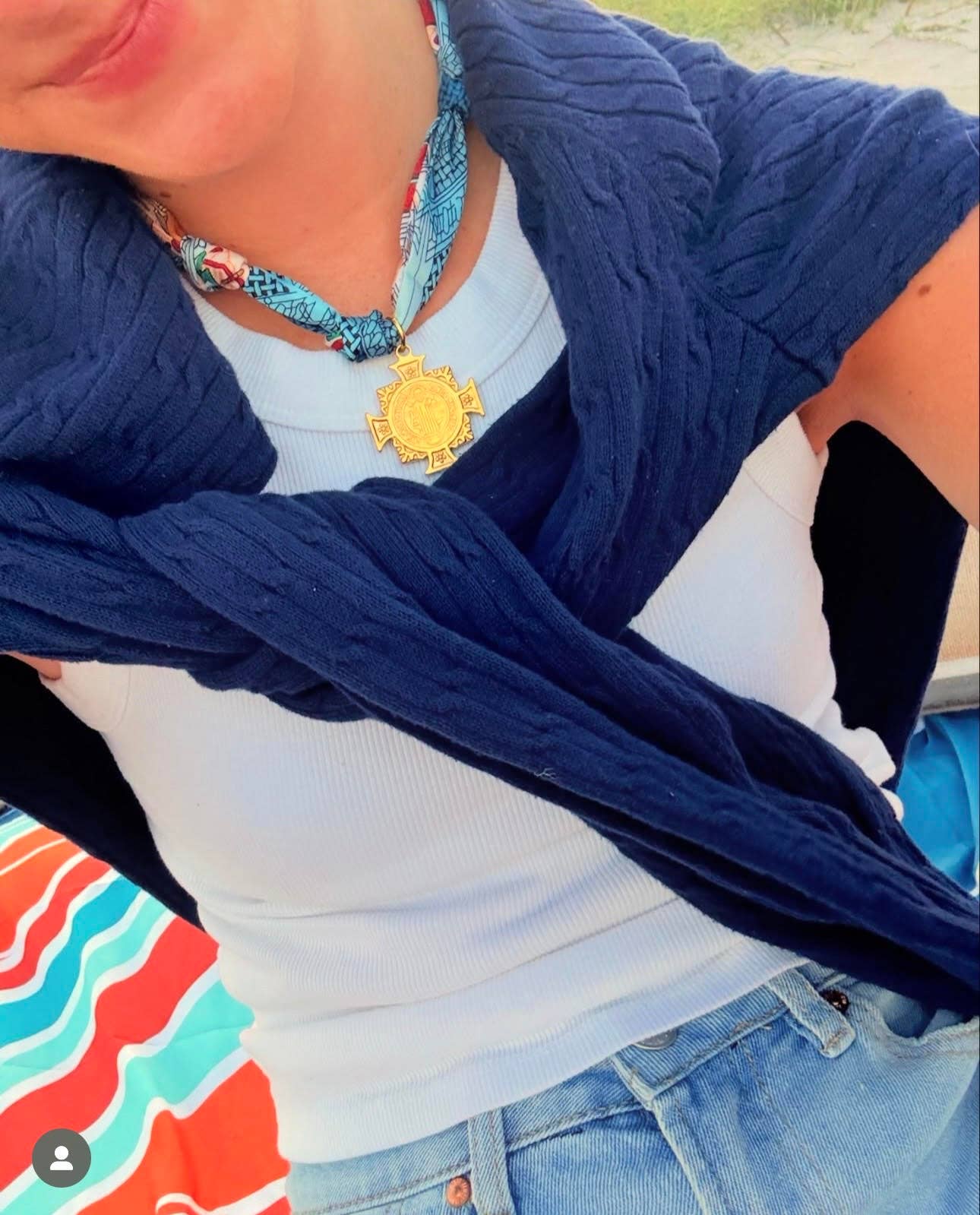 Bali scarf necklace