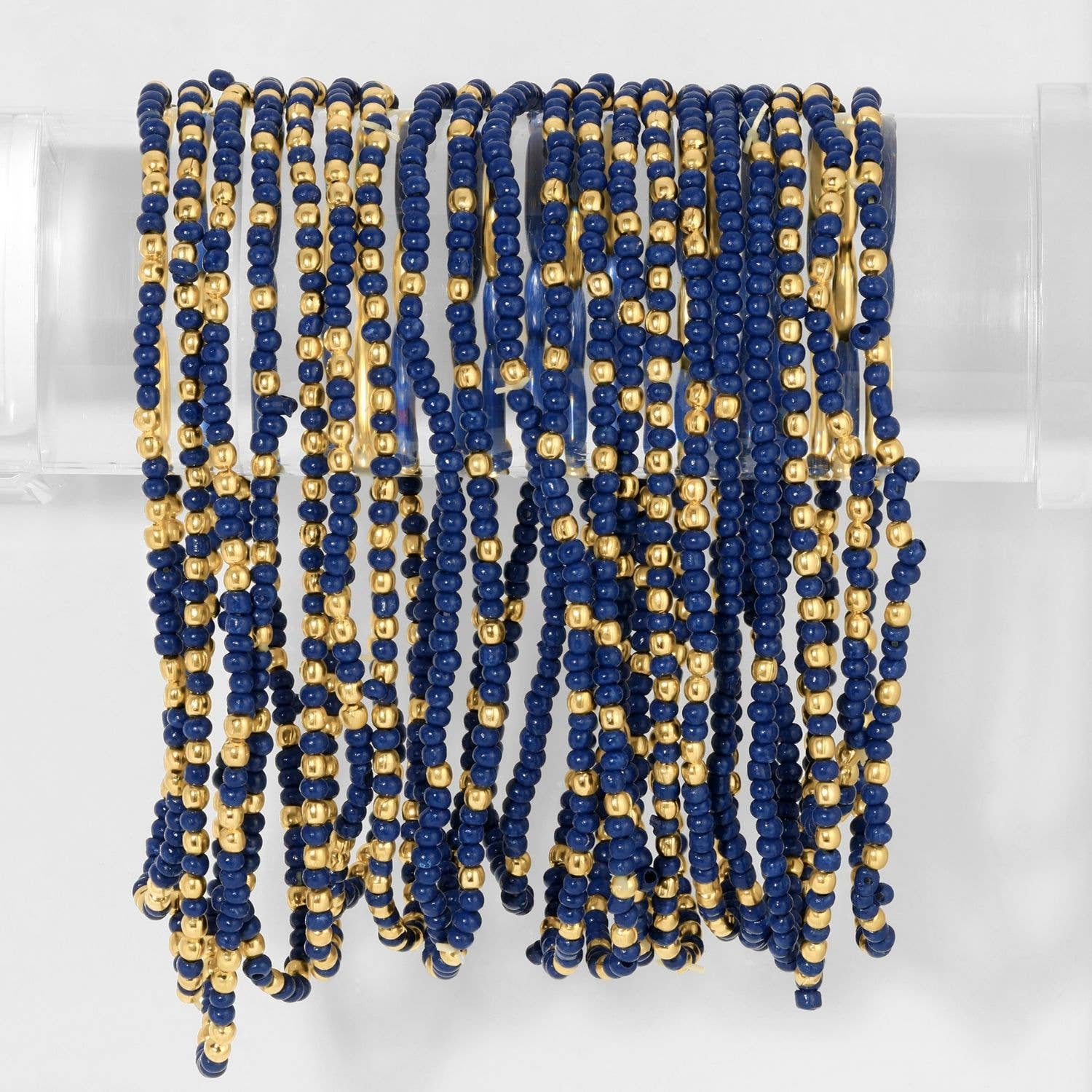Set/24 Stretch Beaded Solid Game Day Bracelets