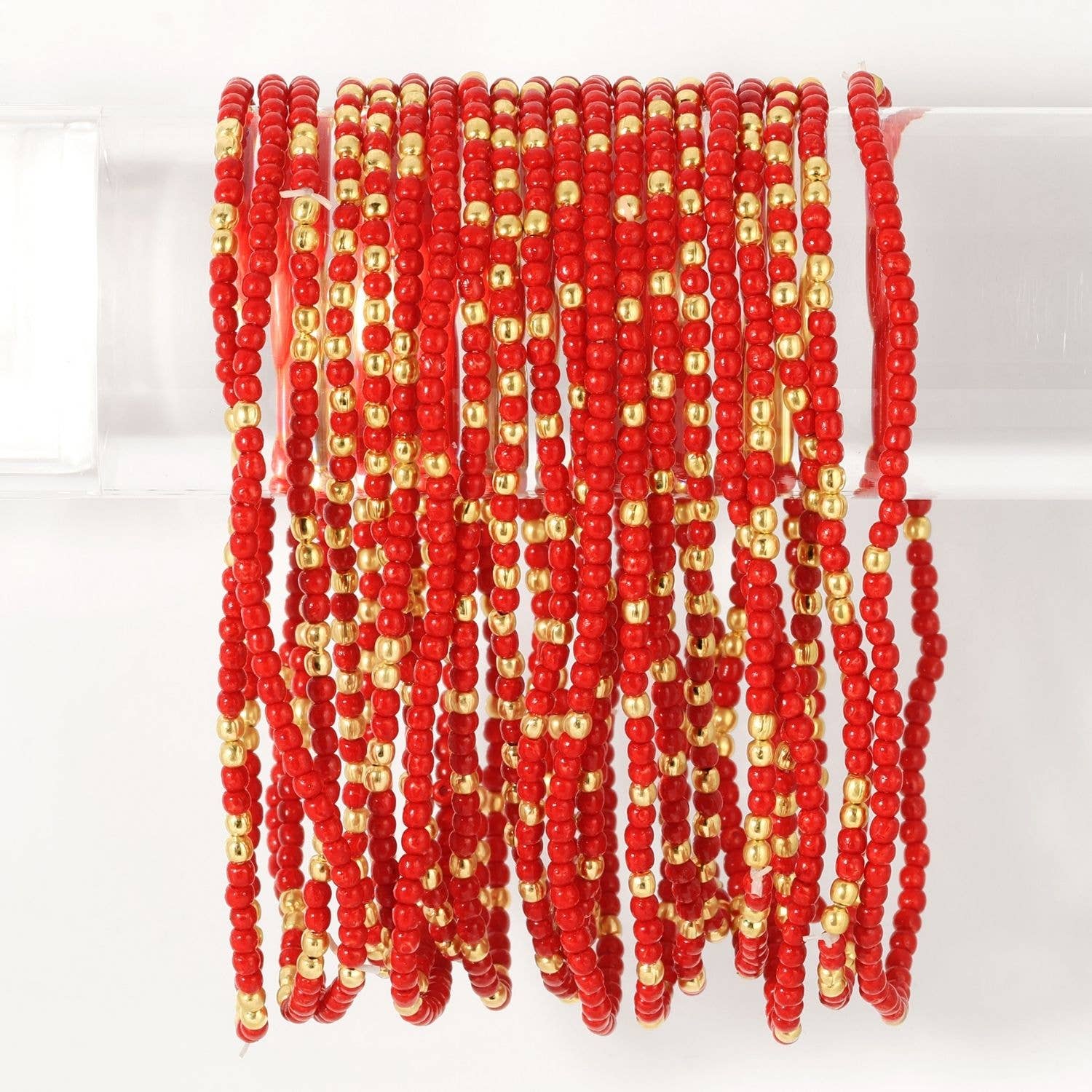 Set/24 Stretch Beaded Solid Game Day Bracelets