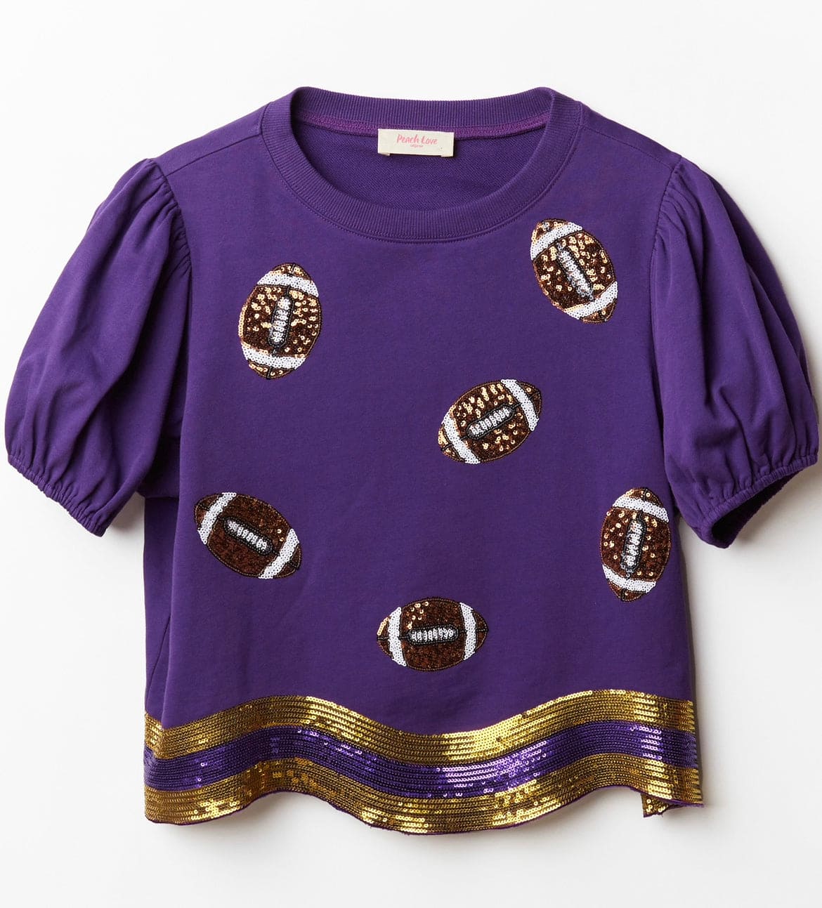 Game Day sequin football top