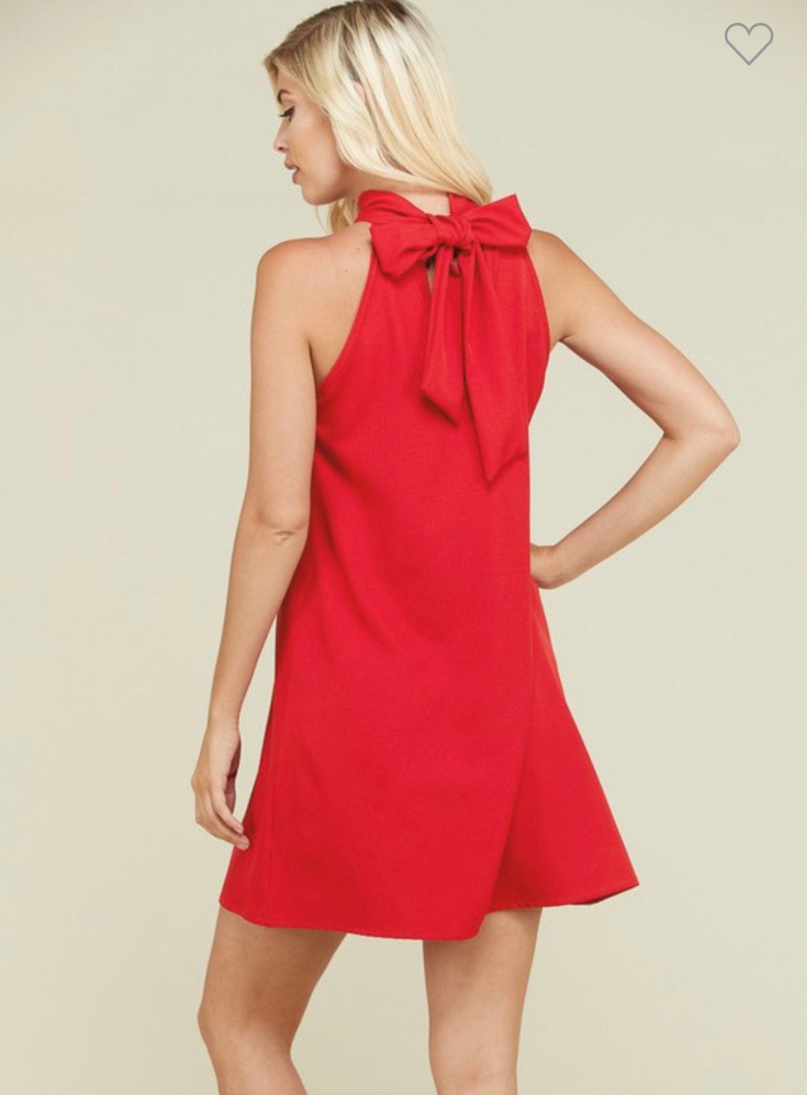 Red Halter top dress